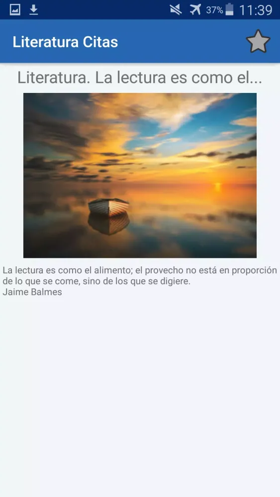 Capturas de pantalla de Literatura Citas