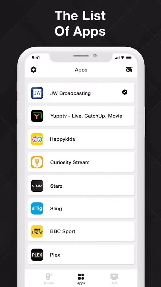 ภาพหน้าจอของ TV Remote - Screen controller