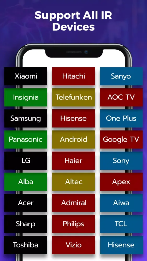 Zrzuty ekranu Universal TV Remote App