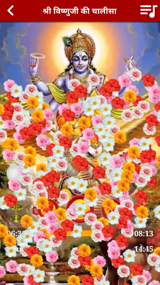 Ảnh chụp màn hình của Vishnu Aarti & Chalisa Audio