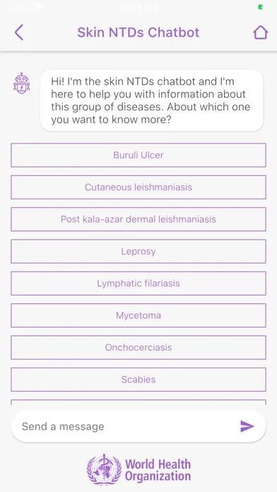 Capturas de pantalla de Skin NTDs App