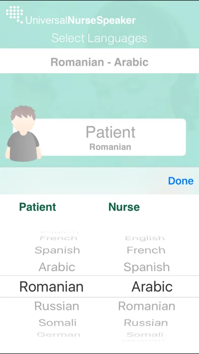 UniversalNurse Speaker: Translator for Nurses with Audio Ekran Görüntüleri