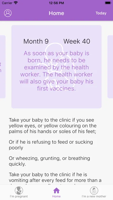 Zero Mothers Die App (ZMD App) スクリーンショット