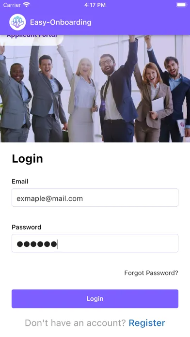 Скриншоты Ez-Onboarding