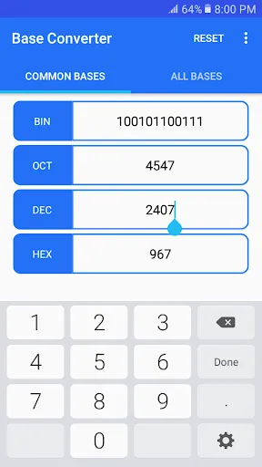 Base Converter スクリーンショット