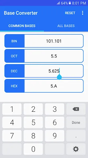 Base Converter スクリーンショット
