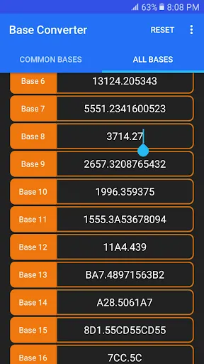 Base Converter スクリーンショット