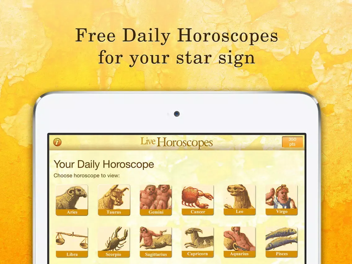 Horoscopes Live: Daily star signs, tarot readings iPad  Screenshots