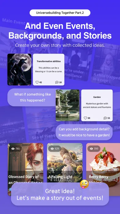 Tangkapan layar Storynation: Build My Universe