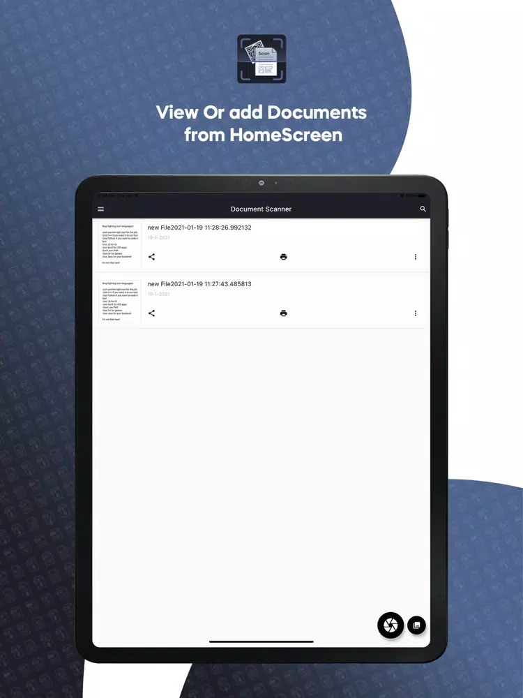 Tangkapan skrin Document Scan & PDF Creator iPad 