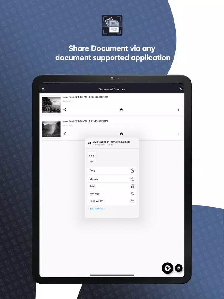 Tangkapan skrin Document Scan & PDF Creator iPad 