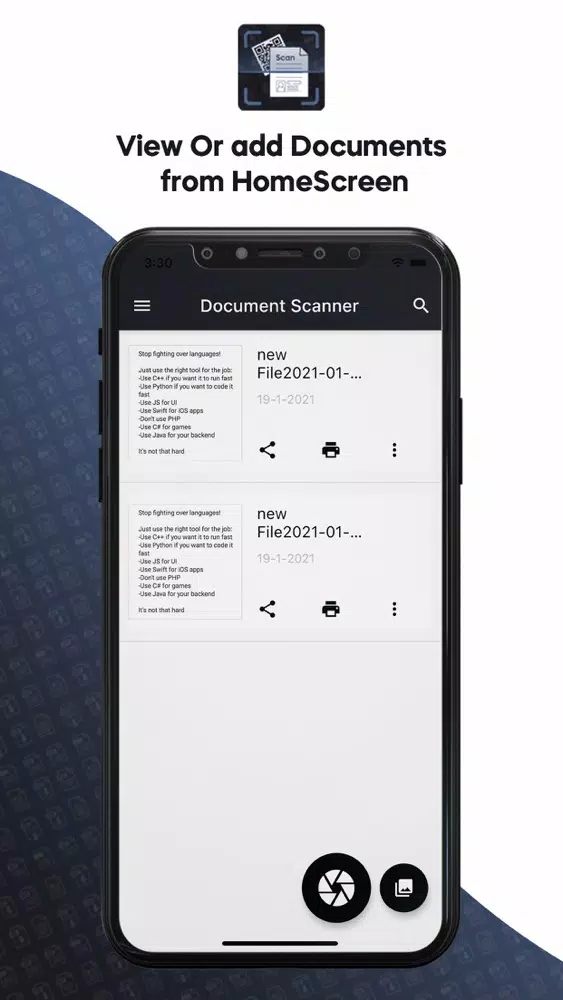 Tangkapan skrin Document Scan & PDF Creator