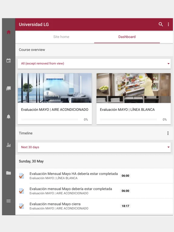 Capturas de tela do Universidad LG | H&A iPad 