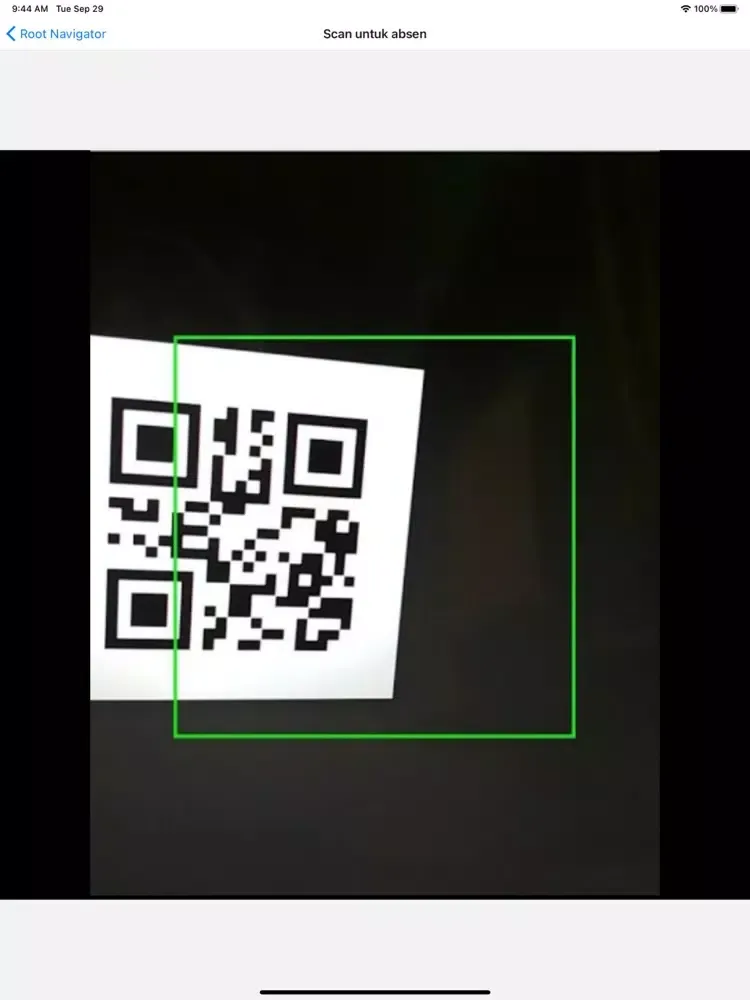 Tangkapan skrin Presensi UNJA iPad 