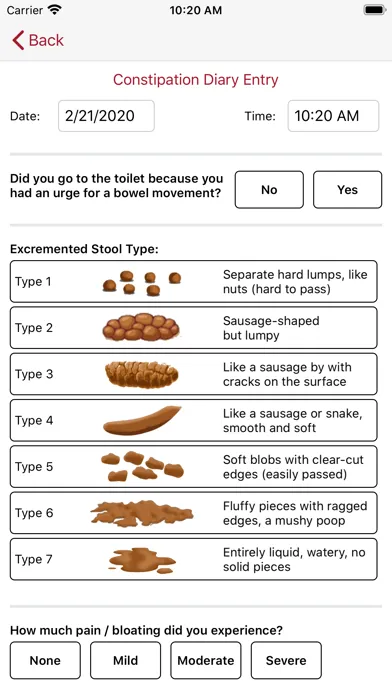 Ảnh chụp màn hình của Constipation Management