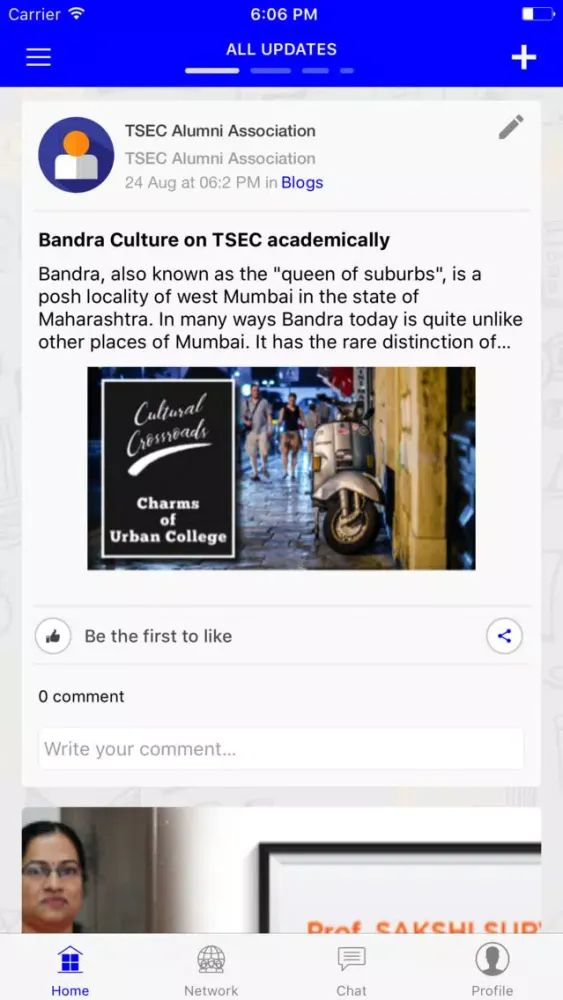 TSEC Alumni Screenshots