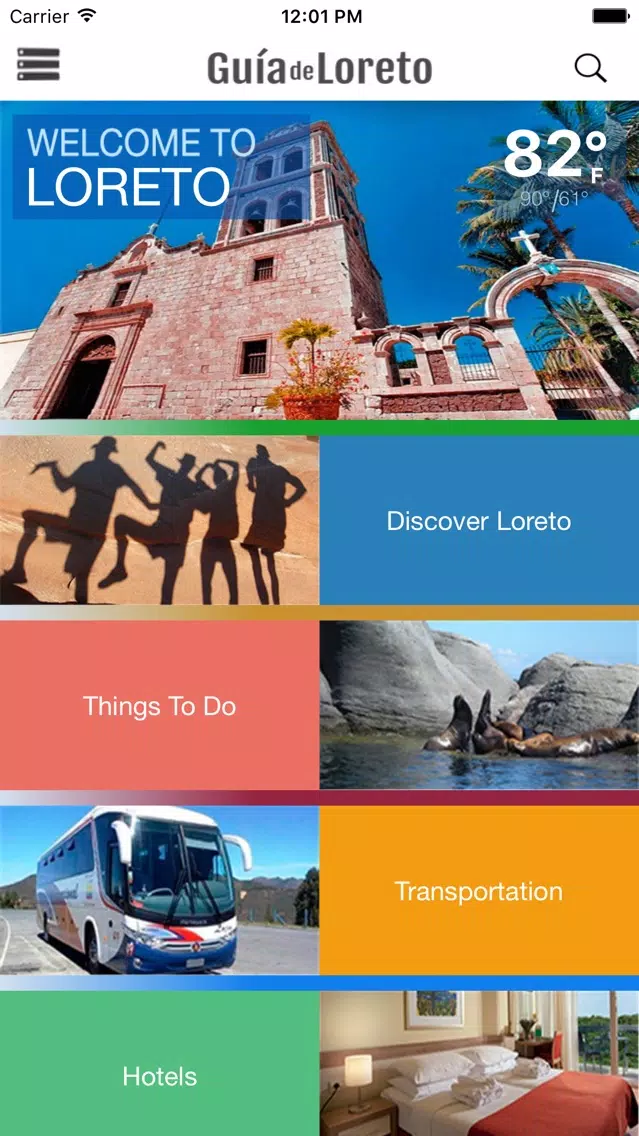 Captures d'écran de Loreto City Guide