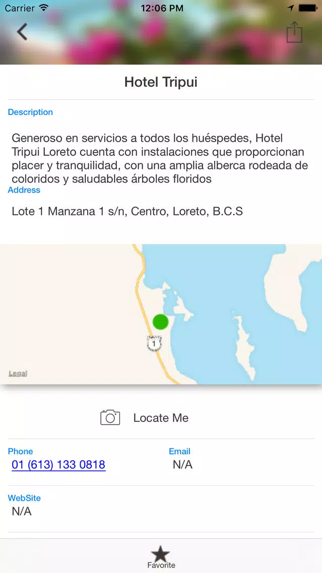 Captures d'écran de Loreto City Guide