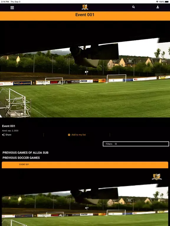 Alloa Athletic TV iPad  スクリーンショット