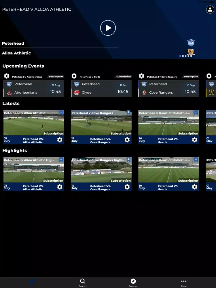 Capturas de pantalla de CelloSport iPad 