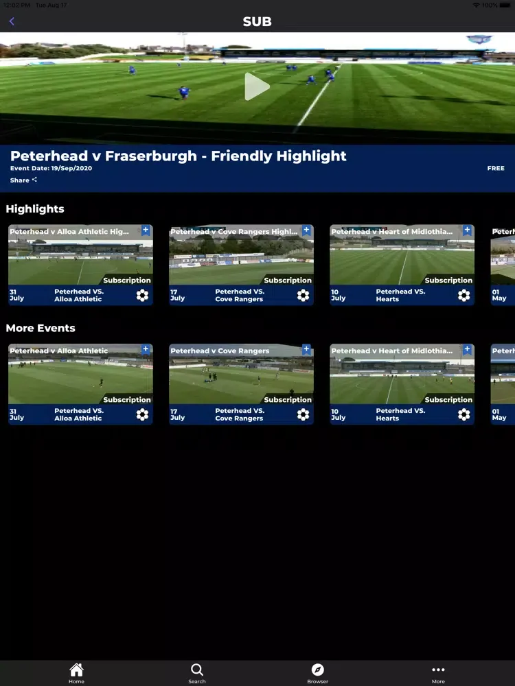 Capturas de pantalla de CelloSport iPad 