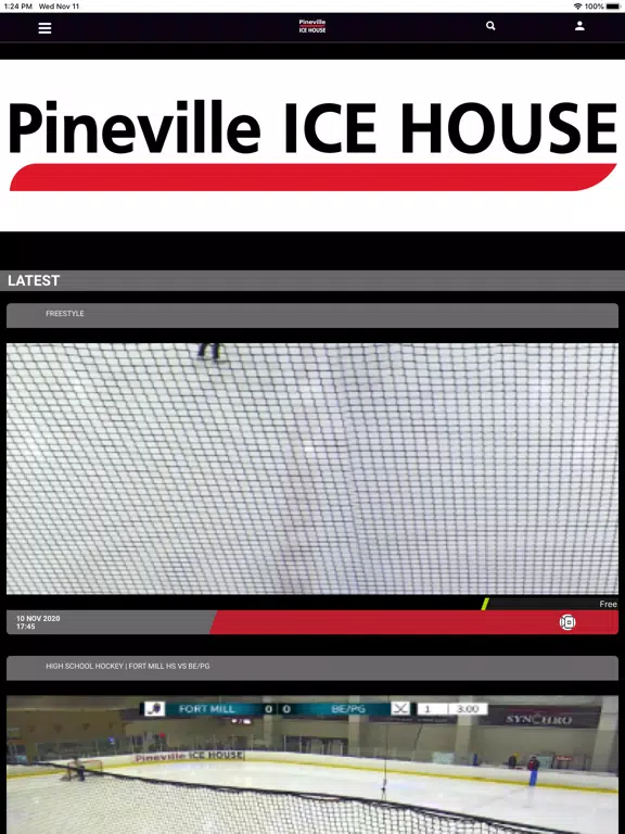 Capturas de tela do Pinevilleice TV iPad 