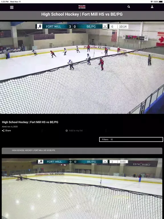 Pinevilleice TV iPad 應用截圖