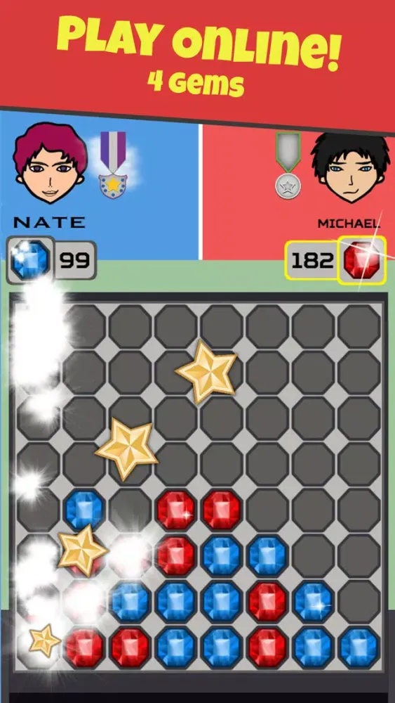 Capturas de tela do 4 GEMS - four in a row
