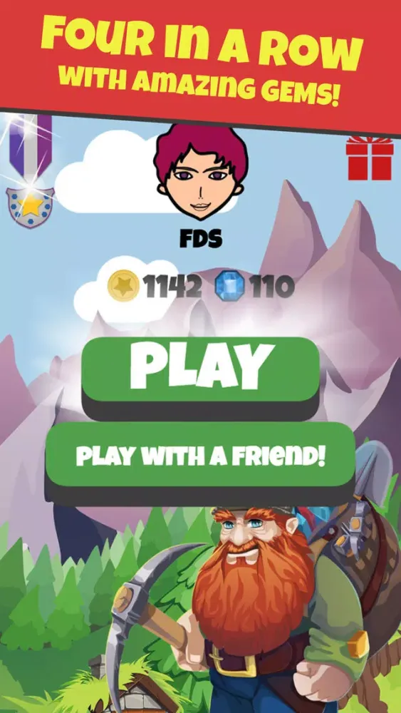 Capturas de tela do 4 GEMS - four in a row