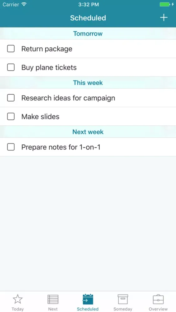 Zrzuty ekranu Mighty - Minimalistic task manager