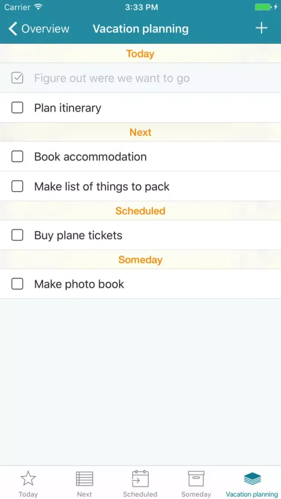 Zrzuty ekranu Mighty - Minimalistic task manager