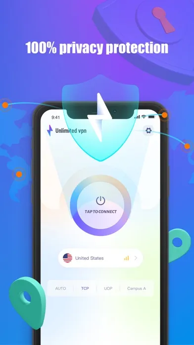 ภาพหน้าจอของ VPN Super: Unlimited Proxy