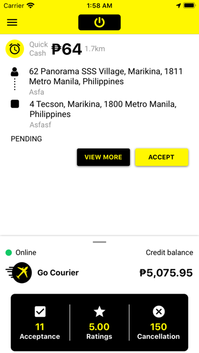 GoCab Courier應用截圖