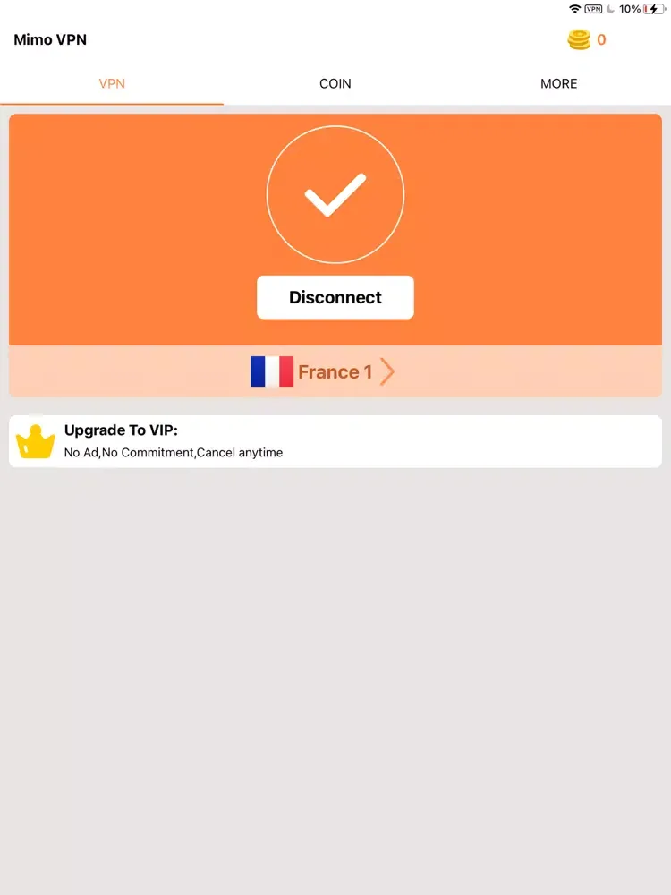 ภาพหน้าจอของ Mimo VPN PRO-Hot Secure proxy iPad 