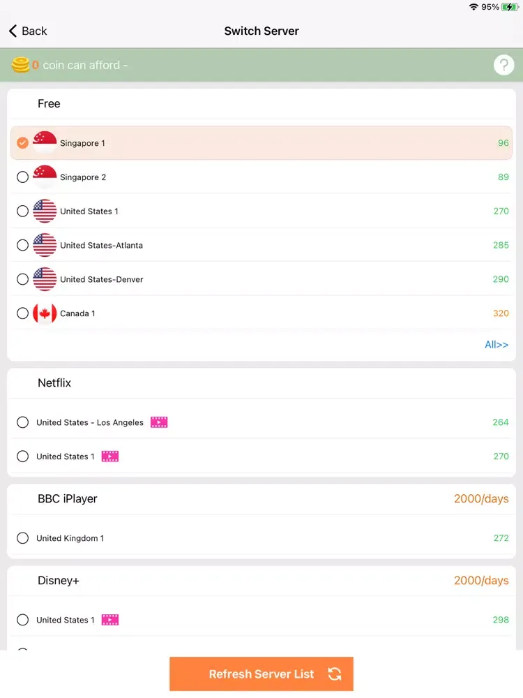 ภาพหน้าจอของ Mimo VPN PRO-Hot Secure proxy iPad 