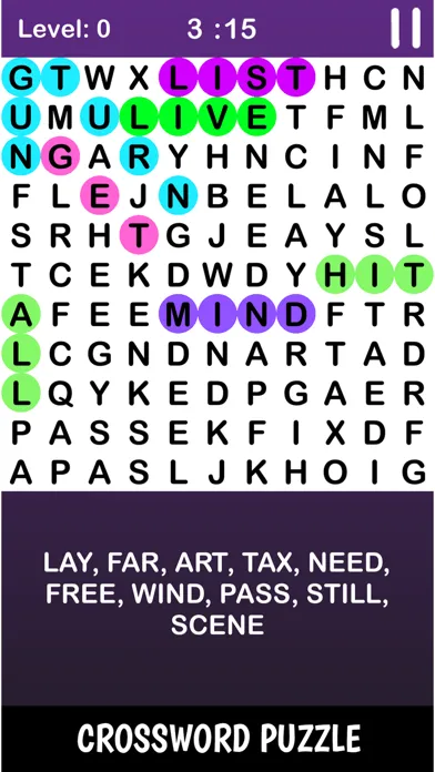 Capturas de pantalla de Infinte Crossword Puzzle Game