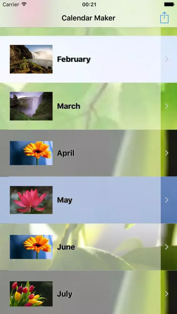 Calendar Maker 2017 - Create Photo Calendar as PDF سکرین شاٹس