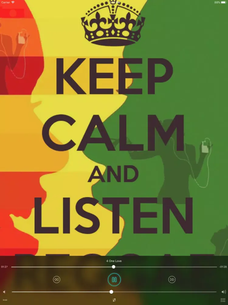 Capturas de tela do Keep Calm Player iPad 
