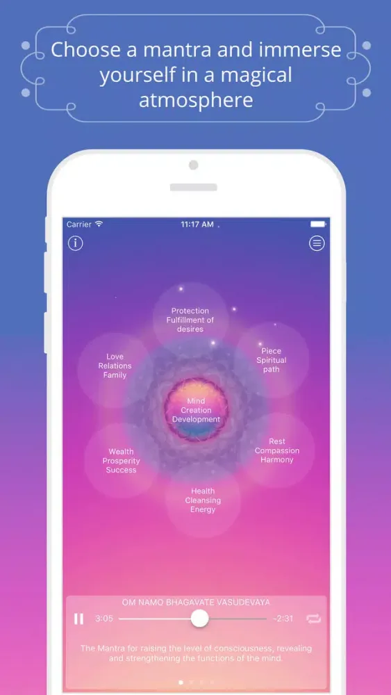Tangkapan layar Mantras for Meditation