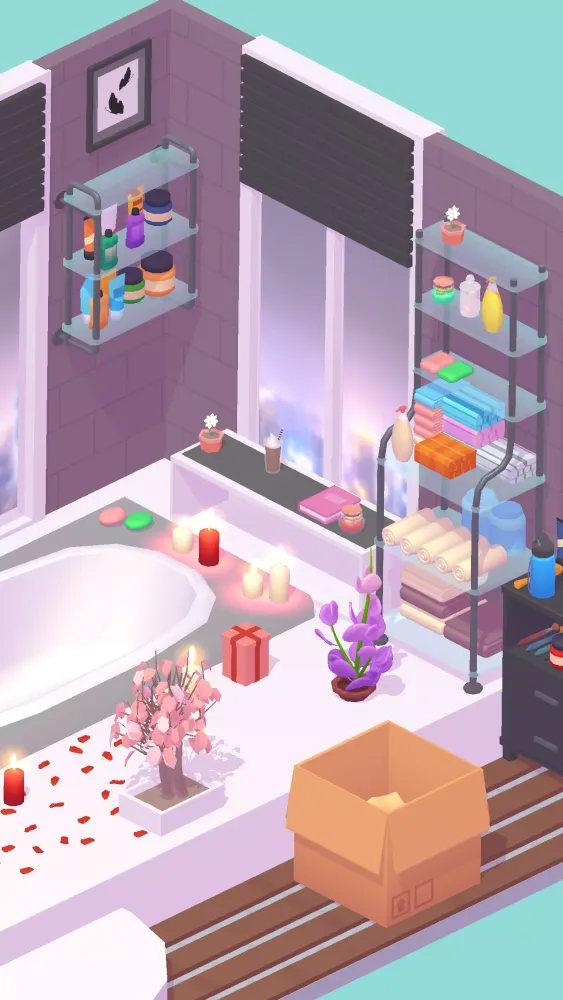 Capturas de tela do Unpacking