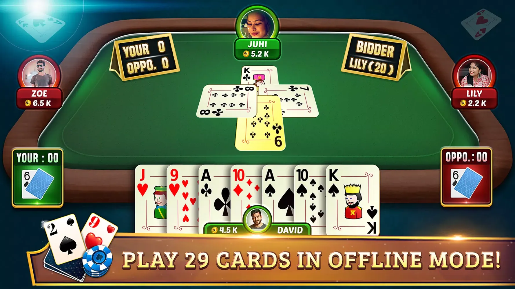 Capturas de pantalla de 29 Card Game Plus