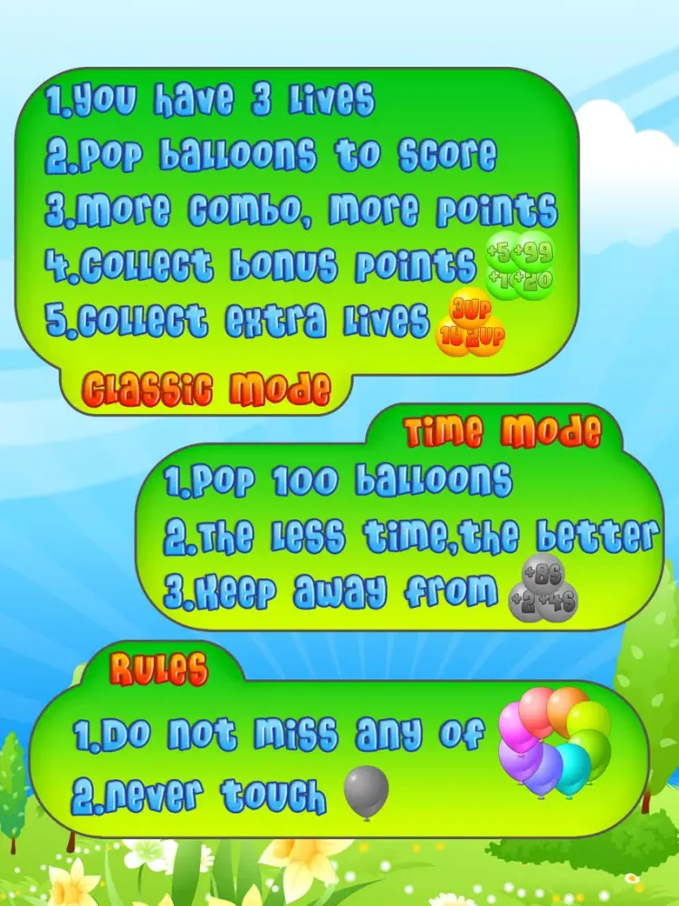 Balloon Mania - Pop Pop Pop iPad Screenshots