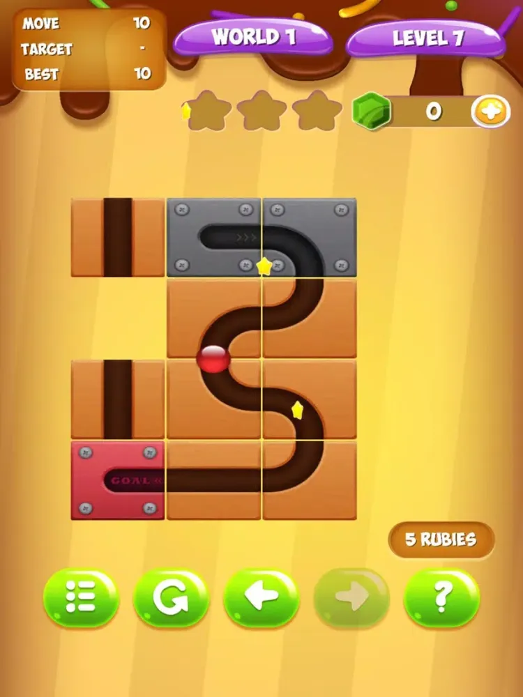 Tangkapan skrin Unroll The Ball - Unlock Ball iPad 