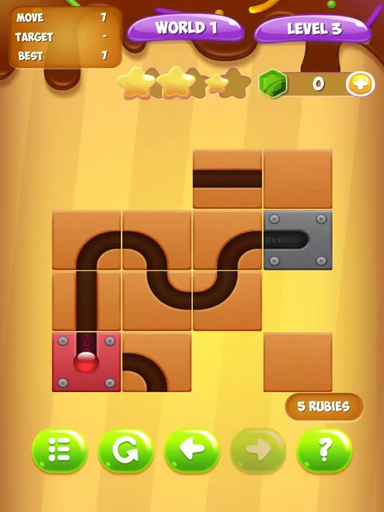 Tangkapan skrin Unroll The Ball - Unlock Ball iPad 