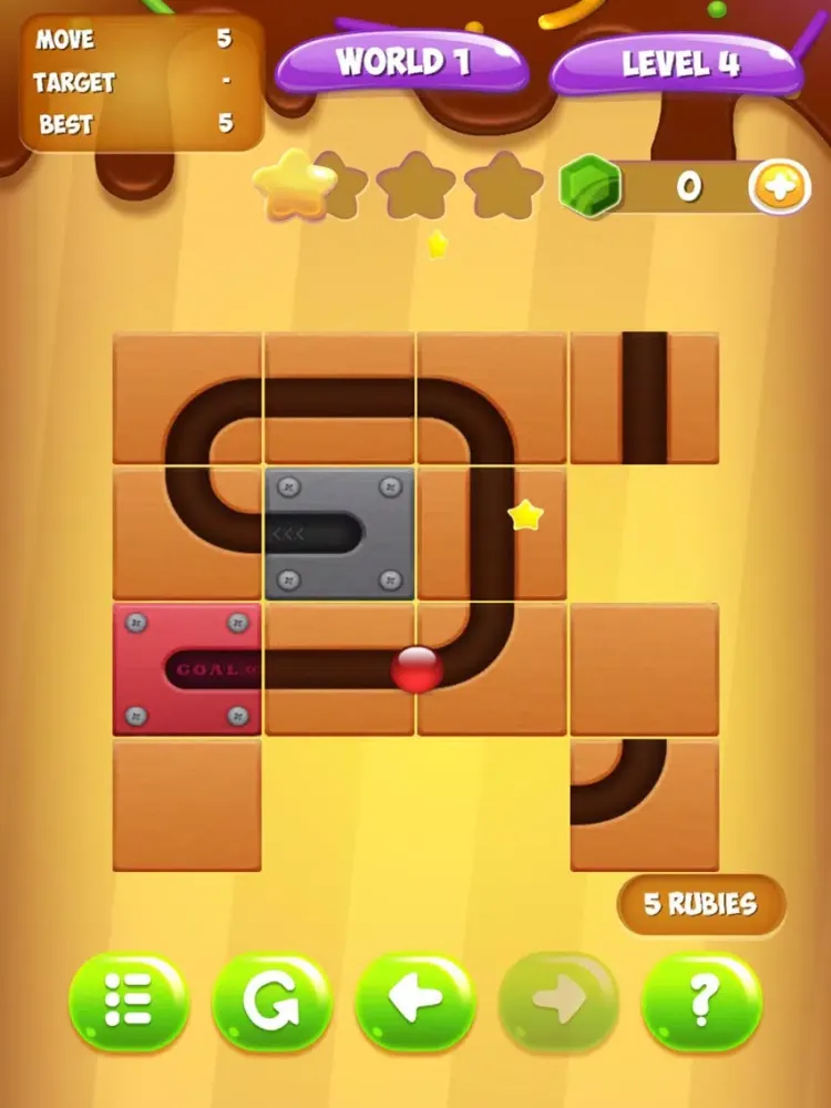 Tangkapan skrin Unroll The Ball - Unlock Ball iPad 
