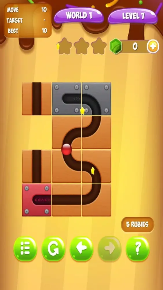 Tangkapan skrin Unroll The Ball - Unlock Ball