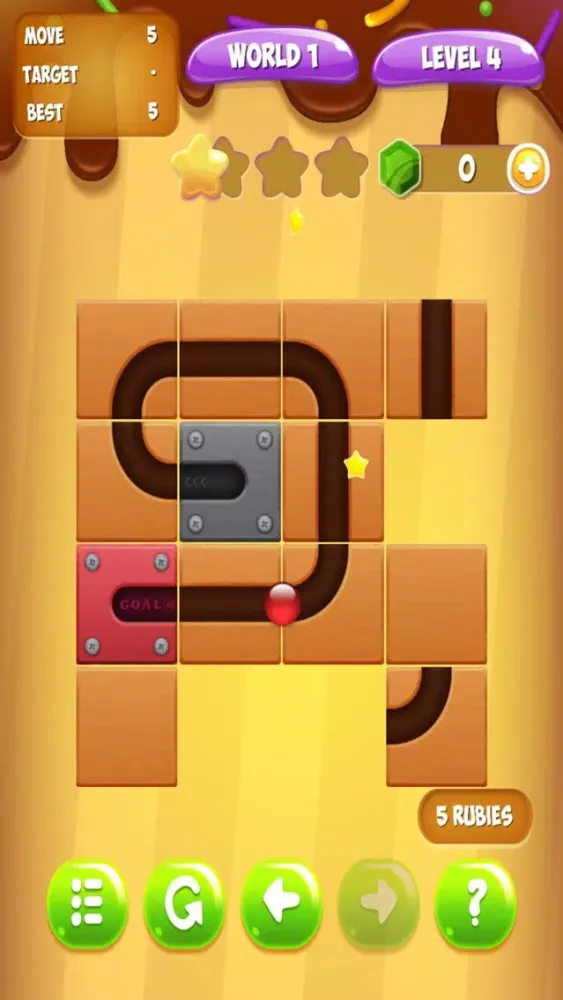 Tangkapan skrin Unroll The Ball - Unlock Ball