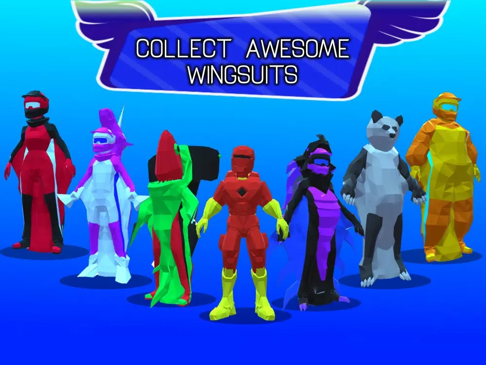 Tangkapan skrin Wingsuit Kings Skydiving iPad 