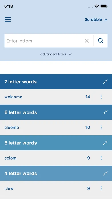 تصاویر WordFinder: Unscramble words