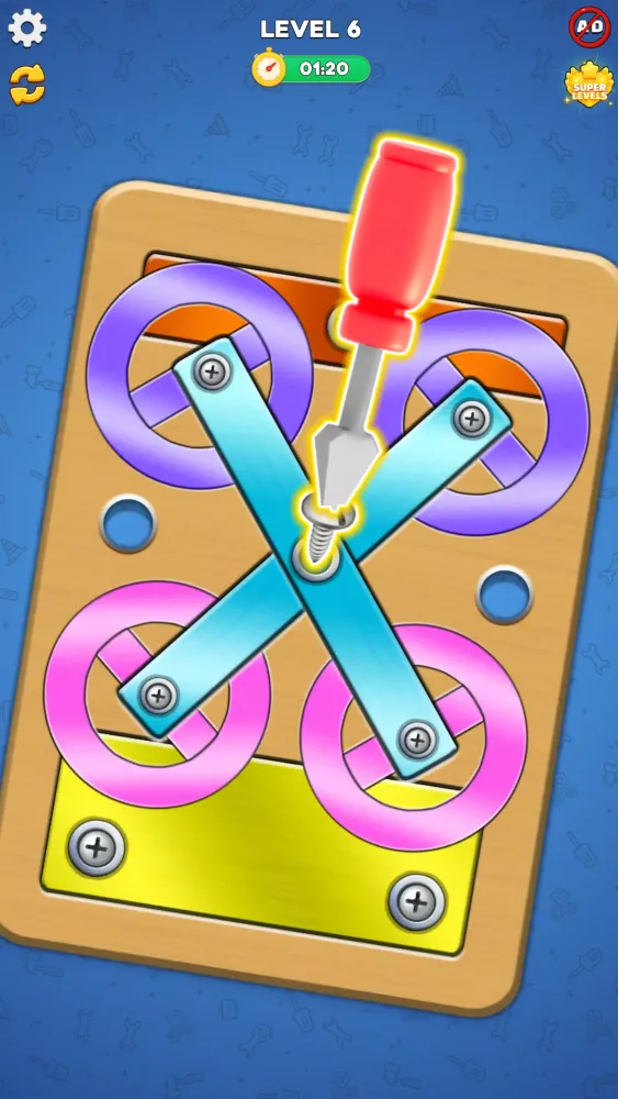 Screw Nuts and Bolts Puzzle 스크린샷